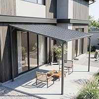 Amazon.co.jp: テラス屋根 ベランダ 屋根 大型 ひさし サイクルポート